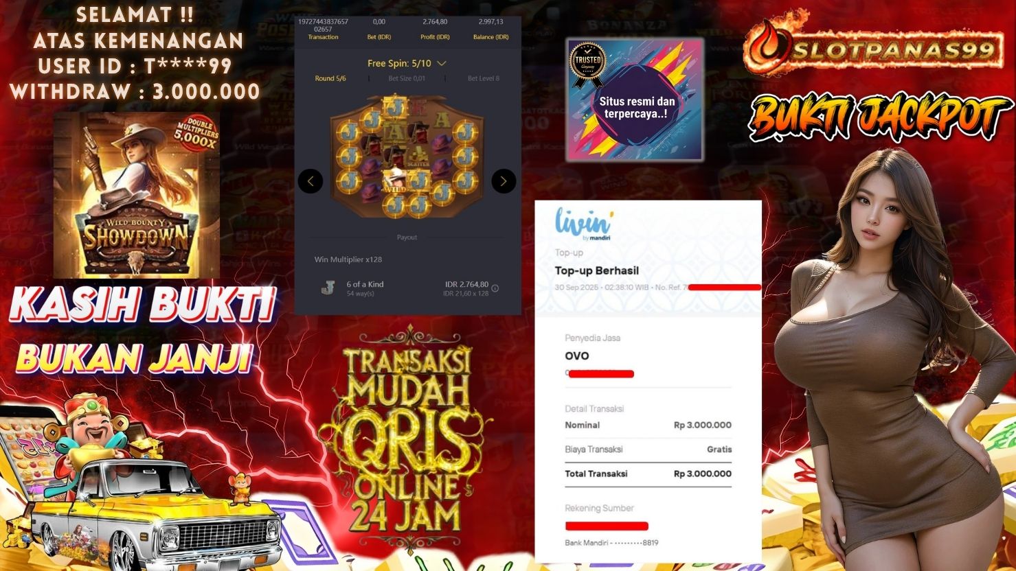 SLOTPANAS99 JACKPOT SLOT WILD BOUNTY SHOWDOWN